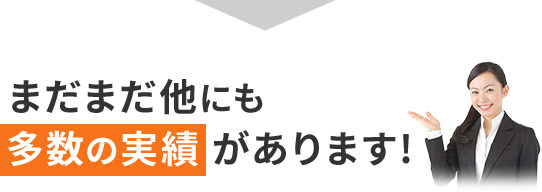 まだまだ他にも多数の実績があります！