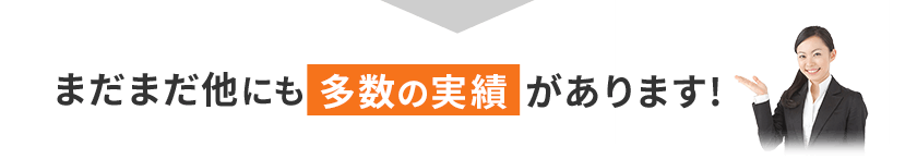 まだまだ他にも多数の実績があります！